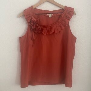 J. CREW Silk Feminine Sleeveless Top